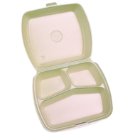 Menubox EPS 3 vaks 24x21x7,0(h)cm beige doos à 200 stuks