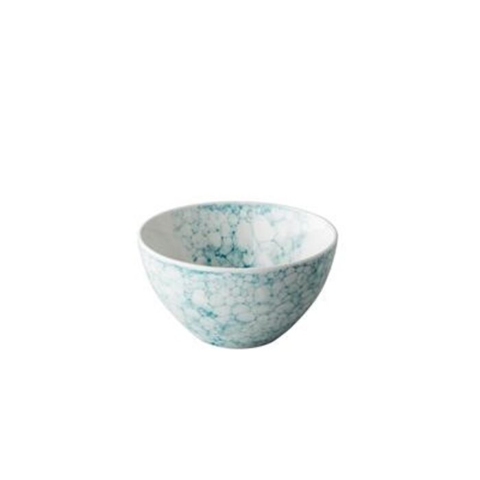 Q Authentic Bubbles turquoise kom Ø15cm H8cm doos à 6