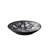 Bubble bord diep zwart 25,5 cm – per 3 stuks