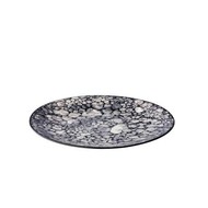 Q Authentic Bubbles bord zwart Ø27,5cm doos à 6