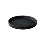 Q Raw Bristol bord m/opstaande rand stapelbaar Ø22cm H2,8cm doos à 12