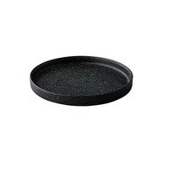 Q Raw Bristol bord m/opstaande rand stapelbaar Ø22cm H2,8cm doos à 12