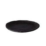 Q Raw Oyster bord zwart Ø27cm doos à 12