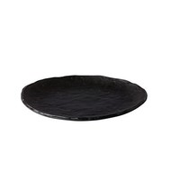 Oyster bord zwart 27 cm – per 12 stuks
