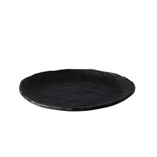 Q Raw Oyster bord zwart Ø27cm doos à 12