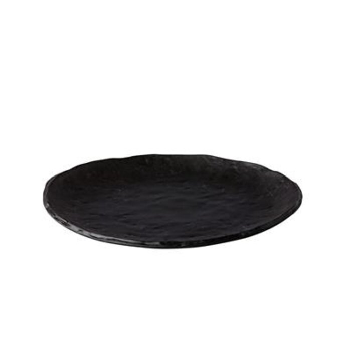 Oyster bord zwart 27 cm – per 12 stuks