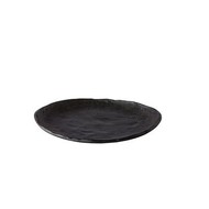 Oyster bord zwart 21 cm – per 4 stuks