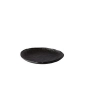 Oyster bord zwart 16 cm – per 4 stuks