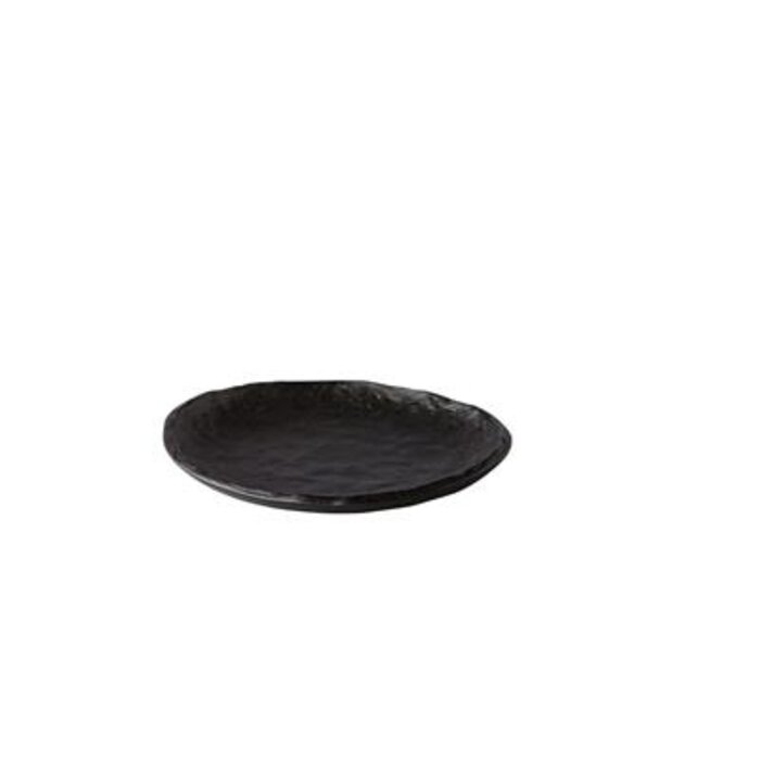 Oyster bord zwart 16 cm – per 4 stuks
