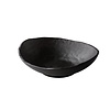 Oyster bord diep zwart 25 cm – per 4 stuks