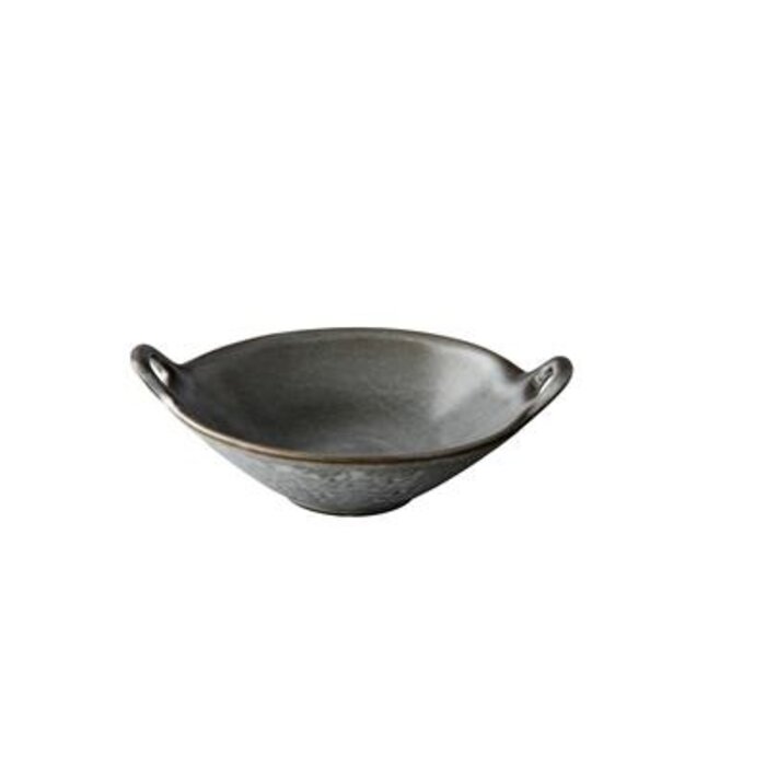 Q Raw Woq wok schaal grijs 19x22,5xH6cm doos à 4
