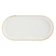 Porcelite Oatmeal smal ovaal bord 30x15cm doos à 6