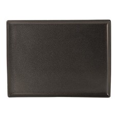 Porcelite Graphite rechthoekig bord 27x21cm doos à 30