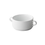 Q Basic stapelbare soepkom 2 oren  Ø11x5,5cm 300ml doos à 6