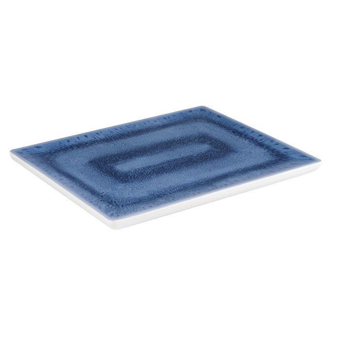 Melamine Blue Ocean 1/2GN plateau 32,5x26,5x2(h)cm Bovenzijde blauw onderzijde wit