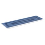 Melamine Blue Ocean 2/4GN plateau 53x16,2x2(h)cm Bovenzijde blauw onderzijde wit