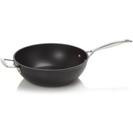 Les Forgees Wokpan Ø26cm m/rvs steel en anti-aanbaklaag Le Creuset