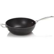 Wokpan Ø26cm m/rvs steel en anti-aanbaklaag Le Creuset Les Forgees