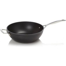 Wokpan Ø26cm m/rvs steel en anti-aanbaklaag Le Creuset Les Forgees