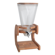 Dispenser houten standaard, polycarbonaat trechter 5,5ltr tbv muesli enz. 48(H)x23x30cm Dispenser houten standaard, polycarbonaat trechter 5,5ltr tbv muesli enz. 48(H)x23x30cm