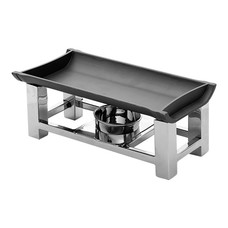 Serveer snack warmer rvs m/aluminium bovenplaat type A 12(H)30x15cm