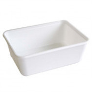 Nasibak/kilobak wit PP 1kg doos à 500 magnetronbestendig stevige bak spuitgiet Nasibak/kilobak wit PP 1kg doos à 500 magnetronbestendig stevige bak spuitgiet