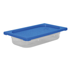 Voedseldoos 1/3-65 met deksel blauw Caterchef polypropyleen