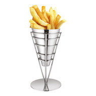 Patat-friteszak/schaal rvs H19cm Ø10cm Patat-friteszak/schaal rvs H19cm Ø10cm