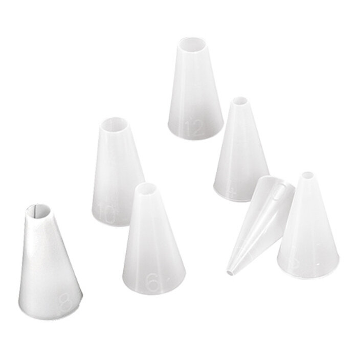 Spuitjes 7 stuks nylon glad 3-16mm