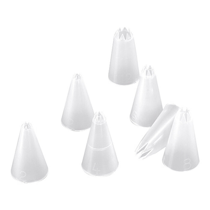 Spuitjes 7 stuks nylon kartel 6-16mm.