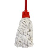 Spaanse mop + steel rood 1500mm