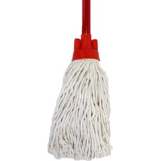 Spaanse mop + steel rood 1500mm