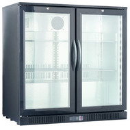 Barkoeler 2 glasdeuren zwart  208liter 250watt merk TopCold Barkoeler 2 glasdeuren zwart  208liter 250watt merk TopCold