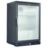 Barkoeler 1 glasdeur zwart 130 liter 210W merk TopCold