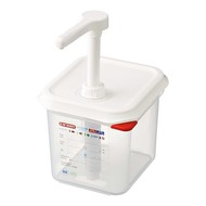 Sauzen dispenser 1/6GN incl. pomp en container