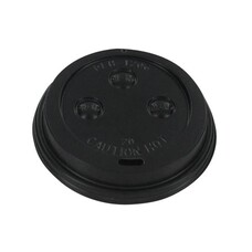 Deksel Ø80mm zwart dicht PS 80z/  t.b.v Soep to Go pak à 50