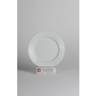 Ampio plat bord 17cm brede rand doos à 24 wit hard hotelporselein