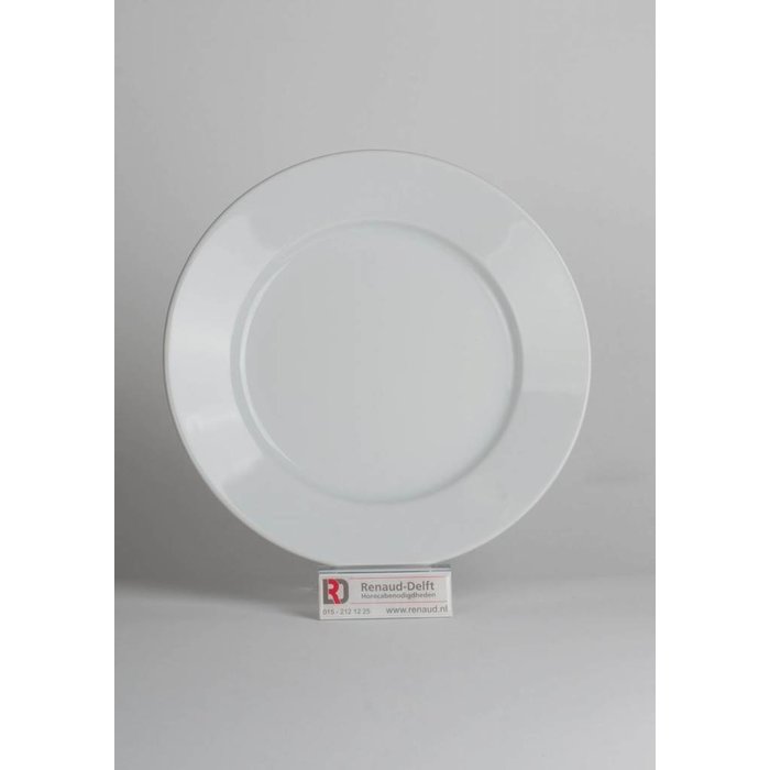 Renaud Ampio plat bord 26,5cm brede rand doos à 12 wit hard hotelporselein € 2,62 per stuk