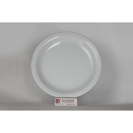 Renaud Stretto plat bord 26,5cm smalle rand doos à 12 wit hard hotelporselein