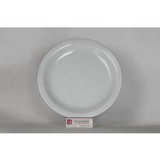 Renaud Stretto plat bord 26,5cm smalle rand doos à 12 wit hard hotelporselein