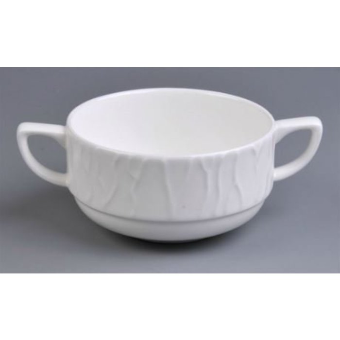 Continental Karma soepkop 28cl m/2-oren Fine bone china doos à 36