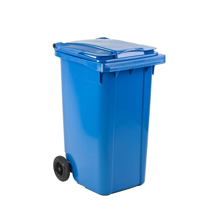 Mini-container kunststof 240ltr blauw