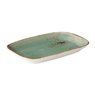 Q Authentic aqua bord rechth. 24,7x15,4cm doos à 3