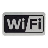 Tekstplaatje "WiFi" rvs 18/10 zelfklevend