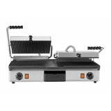 Contactgrill dubbel boven/onder geribd