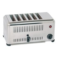 Caterchef Broodrooster rvs 6 sleuven 230V3000W Caterchef Broodrooster rvs 6 sleuven 230V3000W