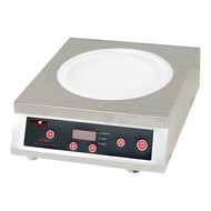 Caterchef wok inductiekoker rvs 18/10 230V 3100W