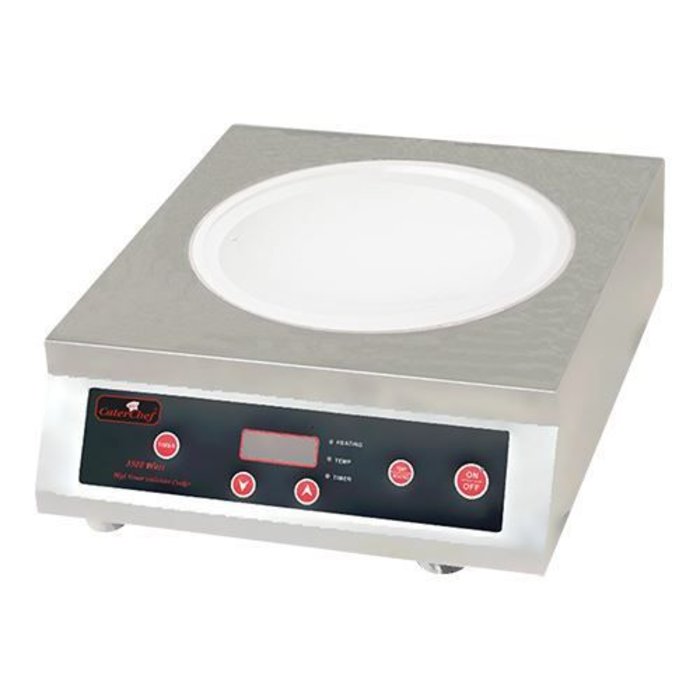 Wok inductiekoker rvs 18/10