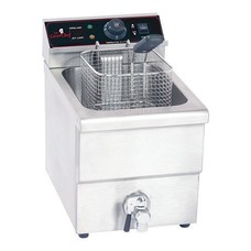 Caterchef friteuse 8 ltr m/aftapkraan 1x230V 3250W