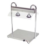 Warmhoudplaat m/brug – roestvrijstaal 18/08 – 70,6 cm